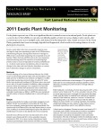 2011 Fort Larned NHS Exotic Plant Monitoring